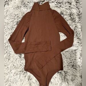 Intimately by Free People brown turtleneck bodysuit